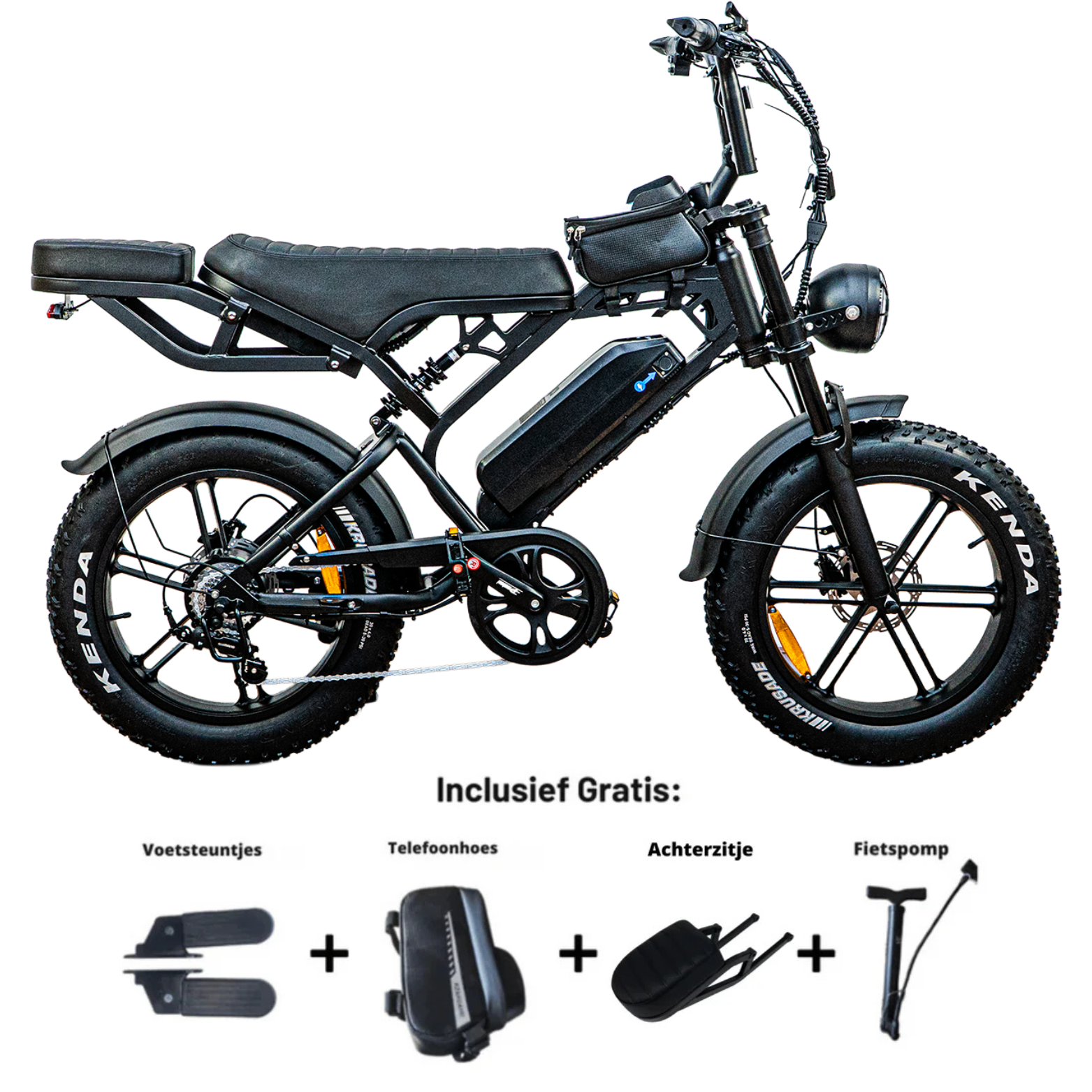 V20 Pro - Zwart - Opvoerbaar 45 km/u